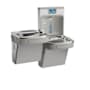 Elkay ezH2O Bi-Level Wall Mounted Drinking Fountain with Hands Free Bottle Filling Station and Water Cooler Stainless Steel