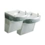 Elkay 36-3/4" Wall Mounted Bi-Level Drinking Station with Cooler - Vandal Resistant Bubbler Stainless Steel