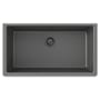 Elkay Quartz Classic 33" Undermount Single Basin Quartz Composite Kitchen Sink Graphite