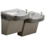 Elkay 8 GPH ADA Wall Mount Bi-Level Hands Free Cooler with Cane Apron Light Gray Granite