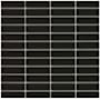 Emser Tile Catch - 11" x 12" Linear Wall Tile - Glossy Visual - Sold by Sheet (1.41 SF/Sheet) Black