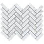 Emser Tile Nobleza - 10" x 12" Chevron Floor and Wall Tile - Matte Visual - Sold by Sheet  (0.84 SF/Sheet) Astorga