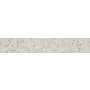 Emser Tile Terazio - 24" x 3" Textured Porcelain Thin-Set Bullnose Bianco