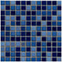 Emser Tile Afloat - 13" x 13" Square Floor and Wall Tile - Glossy Visual - Sold by Sheet (1.1 SF/Sheet) Cobalt