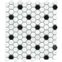 Emser Tile Sample Only of W95INFL1112MOP White / Black