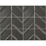 Emser Tile Kumito - 12" x 16" Rectangle Square Mosaic Wall Tile - Matte Tile Visual - Sold by Sheet (1.28 SF/Sheet) Black