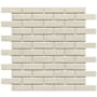 Emser Tile Savvy - 11" x 12" Brick Floor and Wall Tile - Glossy Visual - Sold by Sheet (0.92 SF/Sheet) Oat