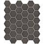 Emser Tile Savvy - 11" x 12" Geometric Floor and Wall Tile - Glossy Visual - Sold by Sheet (0.94 SF/Sheet) Pewter