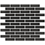 Emser Tile Savvy - 11" x 12" Brick Floor and Wall Tile - Glossy Visual - Sold by Sheet (0.92 SF/Sheet) Pewter
