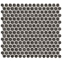 Emser Tile Savvy - 11" x 12" Penny Floor and Wall Tile - Glossy Visual - Sold by Sheet (0.97 SF/Sheet) Pewter