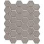 Emser Tile Savvy - 11" x 12" Geometric Floor and Wall Tile - Glossy Visual - Sold by Sheet (0.94 SF/Sheet) Silver