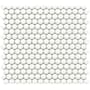 Emser Tile Savvy - 11" x 12" Penny Floor and Wall Tile - Glossy Visual - Sold by Sheet (0.97 SF/Sheet) White