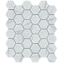Emser Tile Elegan - 11" x 13" Geometric Floor and Wall Tile - Matte Visual - Sold by Sheet (0.96 SF/Sheet) Calacata