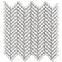 Emser Tile Regala - 11" x 11" Chevron Wall Tile - Glossy Visual - Sold by Sheet (0.85 SF/Sheet) Gift