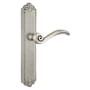 Emtek Designer Brass Door Configuration 1 Passage Multi Point Trim Lever Set with American Cylinder Below Handle Pewter