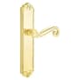 Emtek Designer Brass Door Configuration 1 Thumbturn Multi Point Trim Lever Set with American Cylinder Below Handle Lifetime Polished Brass