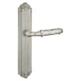 Emtek Designer Brass Door Configuration 1 Thumbturn Multi Point Trim Lever Set with American Cylinder Below Handle Pewter