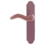 Emtek Sandcast Bronze Door Configuration 1 Passage Multi Point Arched Trim Lever Set with American Cylinder Below Handle Medium Bronze