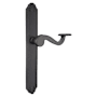 Emtek Lost Wax / Tuscany Bronze Door Configuration 1 Thumbturn Multi Point Narrow Trim Lever Set with American Cylinder Below Handle Flat Black