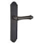 Emtek Lost Wax / Tuscany Bronze Door Configuration 1 Patio Multi Point Trim Lever Set with American Cylinder Below Handle Flat Black