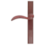 Emtek Sandcast Bronze Door Configuration 1 Passage Multi Point Narrow Trim Lever Set with American Cylinder Below Handle Medium Bronze