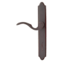 Emtek Classic Brass Door Configuration 1 Thumbturn Multi Point Narrow Trim Lever Set with American Cylinder Below Handle French Antique