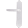 Emtek Classic Brass Door Configuration 1 Inactive Multi Point Trim Lever Set with American Cylinder Below Handle Satin Nickel