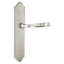 Emtek Classic Brass Door Configuration 1 Inactive Multi Point Trim Lever Set with American Cylinder Below Handle Pewter