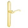 Emtek Designer Brass Door Configuration 1 Thumbturn Multi Point Narrow Trim Lever Set with American Cylinder Below Handle Lifetime Polished Brass
