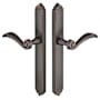 Emtek Designer Brass Door Configuration 1 Thumbturn Multi Point Narrow Trim Lever Set with American Cylinder Below Handle Oil Rubbed Bronze