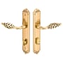 Emtek Designer Brass Door Configuration 1 Thumbturn Multi Point Narrow Trim Lever Set with American Cylinder Below Handle French Antique