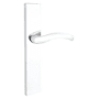Emtek Door Configuration 1 Passage Multi Point Trim Lever Set with American Cylinder Below Handle Polished Chrome