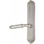 Emtek Designer Brass Door Configuration 2 Inactive Multi Point Trim Lever Set with American Cylinder Above Handle Pewter