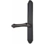 Emtek Lost Wax / Tuscany Bronze Door Configuration 2 Passage Multi Point Narrow Trim Lever Set with American Cylinder Above Handle Flat Black