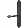 Emtek Lost Wax / Tuscany Bronze Door Configuration 2 Thumbturn Multi Point Narrow Trim Lever Set with American Cylinder Above Handle Flat Black