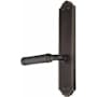 Emtek Lost Wax / Tuscany Bronze Door Configuration 2 Inactive Multi Point Trim Lever Set with American Cylinder Above Handle Medium Bronze