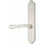Emtek Classic Brass Door Configuration 2 Passage Multi Point Trim Lever Set with American Cylinder Above Handle Satin Nickel