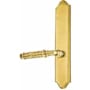 Emtek Classic Brass Door Configuration 2 Passage Multi Point Trim Lever Set with American Cylinder Above Handle French Antique