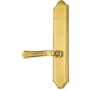Emtek Classic Brass Door Configuration 2 Thumbturn Multi Point Trim Lever Set with American Cylinder Above Handle French Antique