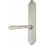 Emtek Classic Brass Door Configuration 2 Inactive Multi Point Trim Lever Set with American Cylinder Above Handle Pewter