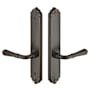 Emtek Designer Brass Door Configuration 2 Passage Multi Point Narrow Trim Lever Set with American Cylinder Above Handle Oil Rubbed Bronze