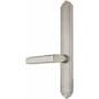Emtek Designer Brass Door Configuration 2 Passage Multi Point Narrow Trim Lever Set with American Cylinder Above Handle Pewter