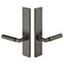 Emtek Brass Modern Door Configuration 2 Keyed Entry Multi Point Narrow Trim Lever Set with American Cylinder Above Handle Oil Rubbed Bronze