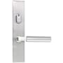 Emtek Brass Modern Door Configuration 2 Keyed Entry Multi Point Trim Lever Set with American Cylinder Above Handle Satin Nickel