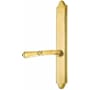 Emtek Classic Brass Door Configuration 3 Thumbturn Multi Point Narrow Trim Lever Set with American Cylinder Above Handle French Antique