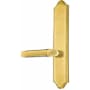 Emtek Classic Brass Door Configuration 3 Patio Multi Point Trim Lever Set with American Cylinder Above Handle French Antique