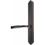 Emtek Designer Brass Door Configuration 3 Patio Multi Point Narrow Trim Lever Set with American Cylinder Above Handle Oil Rubbed Bronze