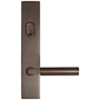 Emtek Brass Modern Door Configuration 3 Keyed Entry Multi Point Trim Lever Set with American Cylinder Above Handle Oil Rubbed Bronze
