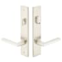 Emtek Brass Modern Door Configuration 3 Passage Multi Point Trim Lever Set with American Cylinder Above Handle Satin Nickel