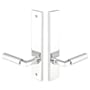 Emtek Brass Modern Door Configuration 3 Passage Multi Point Trim Lever Set with American Cylinder Above Handle Polished Chrome